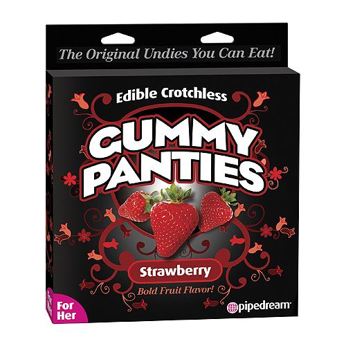 Crotchless Edible Gummy Panties Strawberry Watermelon Candy Knickers